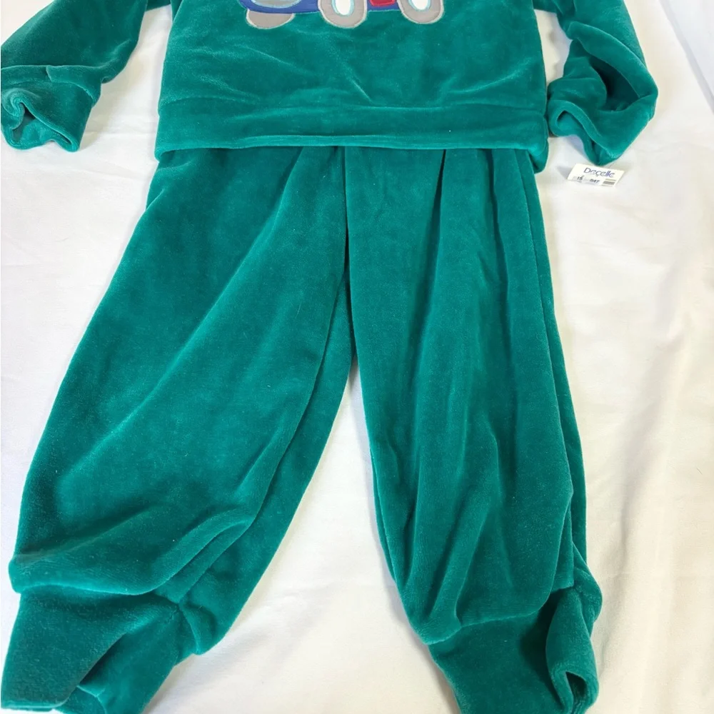 Vintage Velour Kids play Set with Race Car Design